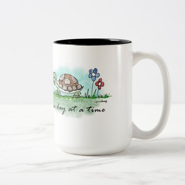 One Day at a Time Two-Tone Coffee Mug (Right)
