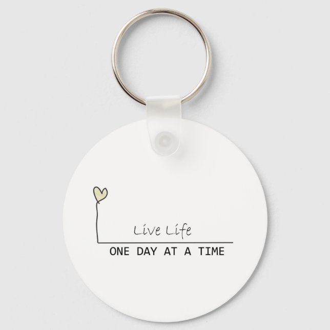 one day at  at  time keychain (Front)