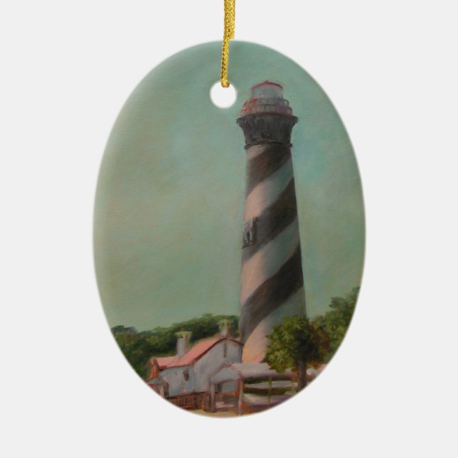 ONE DAY AT THE ST. AUGUSTINE LIGHTHOUSE Ornament (Front)