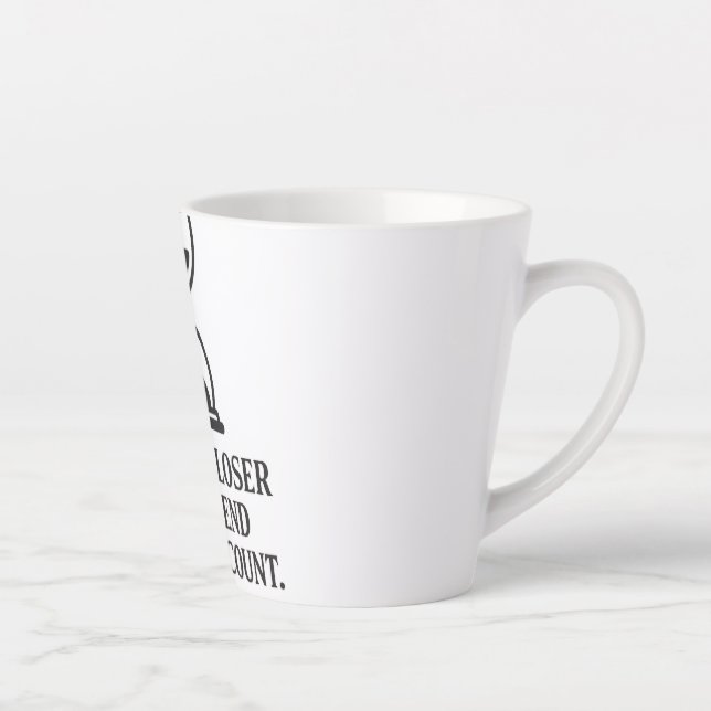 One Day Closer to the End – Make It Count Latte Mug (Right)