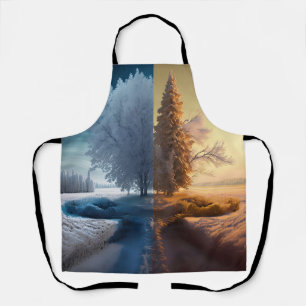 One day in winter apron