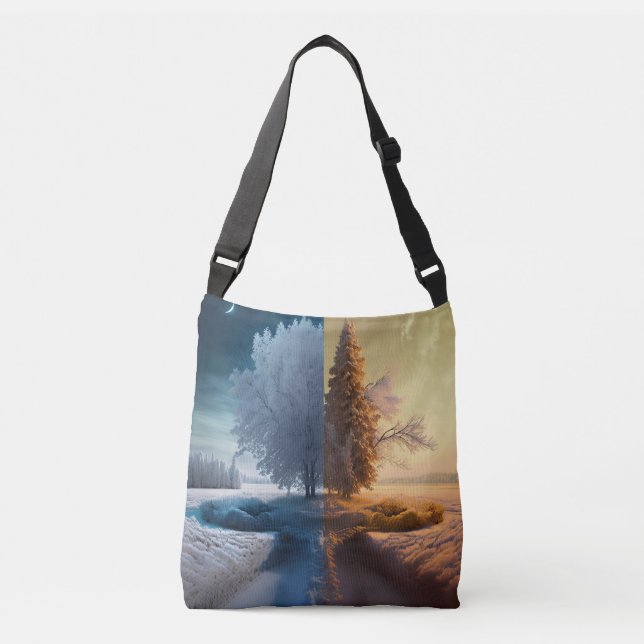 One day in winter crossbody bag (Front)