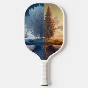 One day in winter pickleball paddle