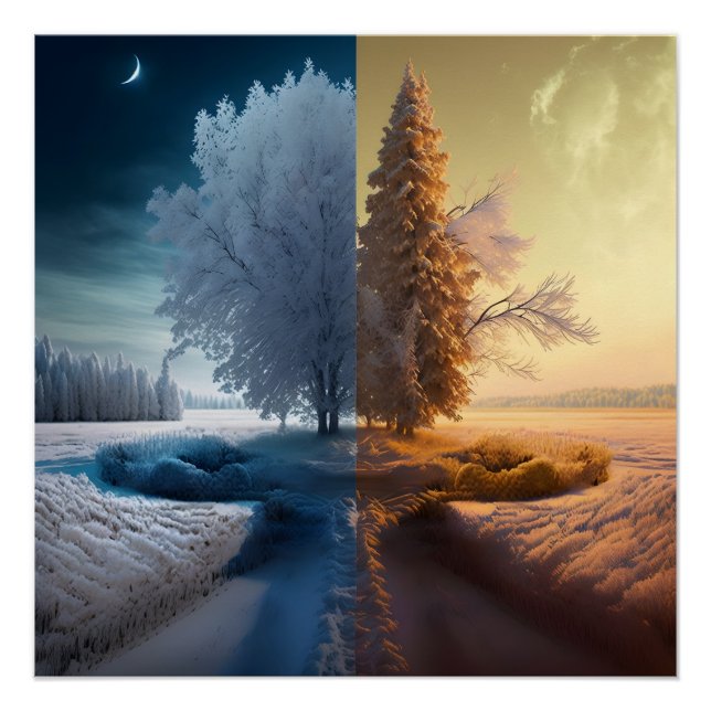 One day in winter poster (Front)