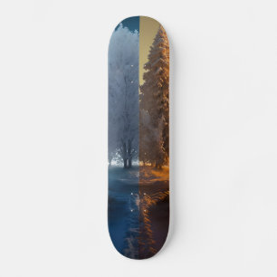 One day in winter skateboard