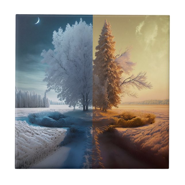 One day in winter tile (Front)