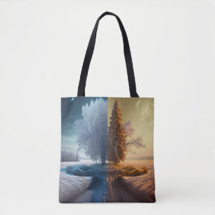 One day in winter tote bag