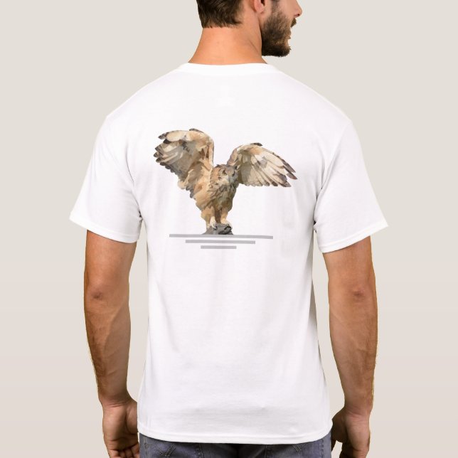 One Day Older Another Day Wiser Owl T-Shirt (Back)