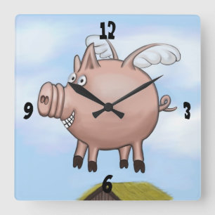 One Day... Square Wall Clock