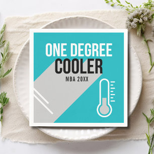 One Degree Cooler Modern Personalized Graduation Napkin