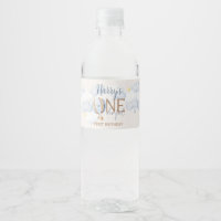 ONE derful 1st Birthday Water Bottle Étiquettes