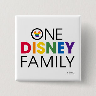 One Disney Family 2 Inch Square Button