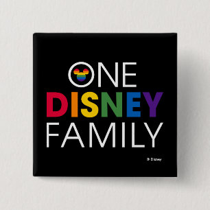 One Disney Family 2 Inch Square Button