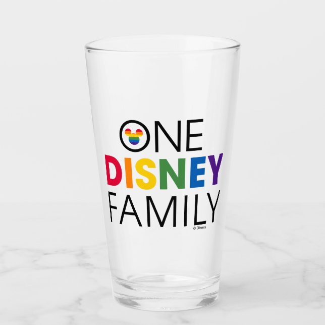 One Disney Family Glass (Front)