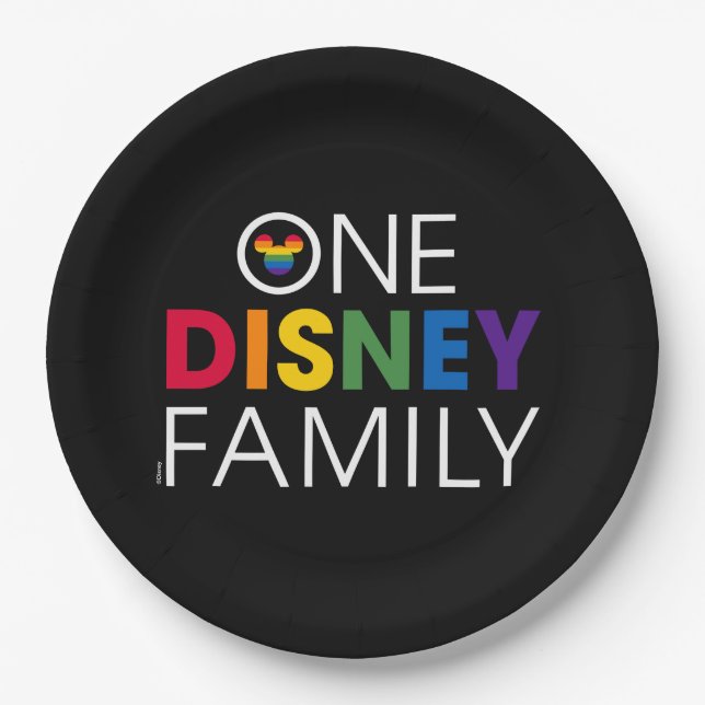One Disney Family Paper Plate (Front)