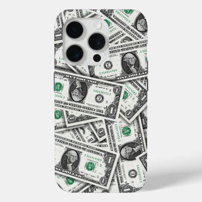 One Dollar Bill Pattern Case-Mate iPhone Case (Back)