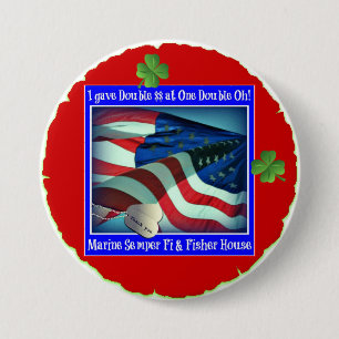 One Double Oh St. Patrick's Day Fundraiser 3 Inch Round Button