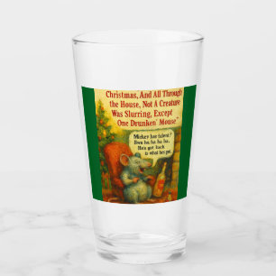 One Drunken' Mouse – Christmas Card Chaos Glass