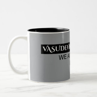 "One Earth. One Spirit. One Family." Two-Tone Coffee Mug