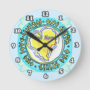 One Earth  Round Clock