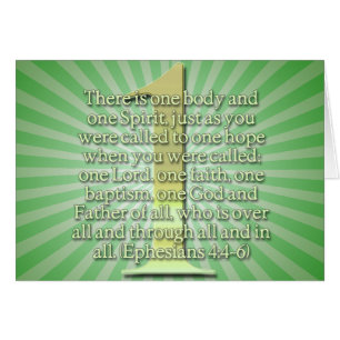 ONE Ephesians 4:4-6 BIBLE SCRIPTURE