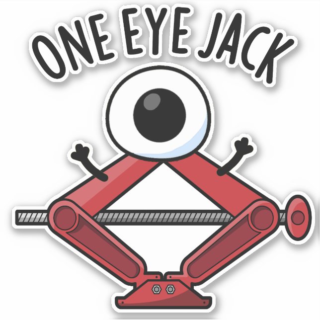 One Eye Jack Funny Car Jack Pun  (Front)