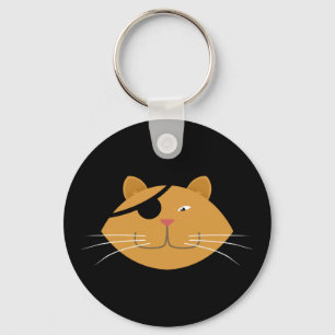 One eyed cat keychain