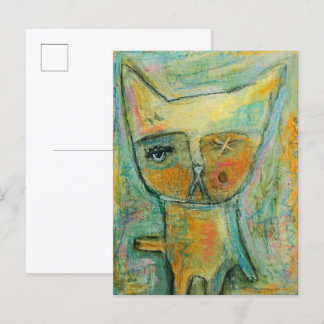 One-eyed Cat Postcard