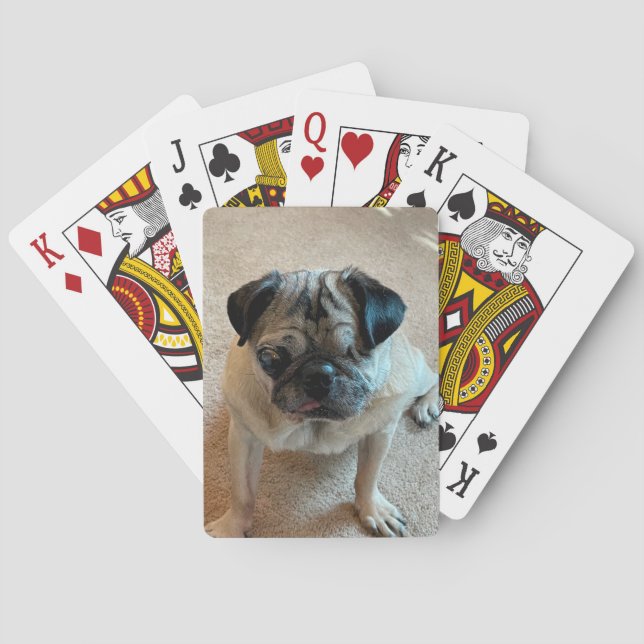 One-Eyed Jack Pug Playing Cards (Back)