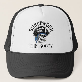 One-eyed Pirate Skull and Crossbones Trucker Hat