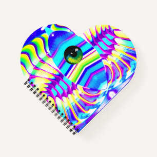 One-Eyed Star Beast Ken Gauge Psychedelic Art Notebook