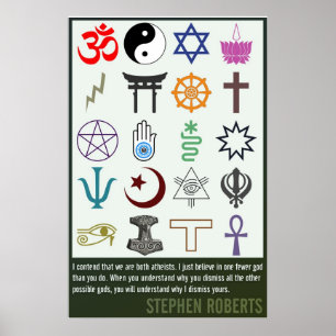 One Fewer God   Stephen Roberts Poster