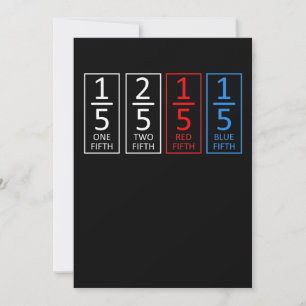 One Fifth Math Teacher Mathematics Maths Student Thank You Card