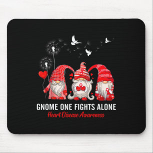 One Fights Alone Heart Disease Awareness Mouse Pad