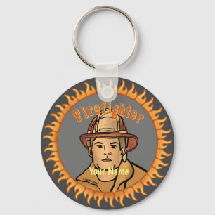 One Firefighter  keychain