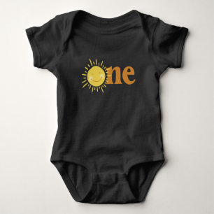 ONE First Trip Around The Sun First Birthday Baby Bodysuit