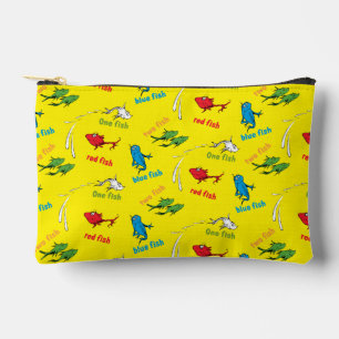 One Fish Two Fish Yellow Pattern Accessory Pouch