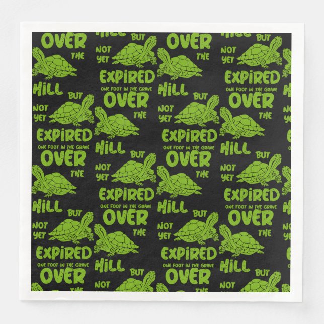 One Foot In The Grave  Napkin (Front)