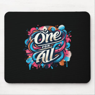 One For All A Tapestry Of Human Connection And Mouse Pad