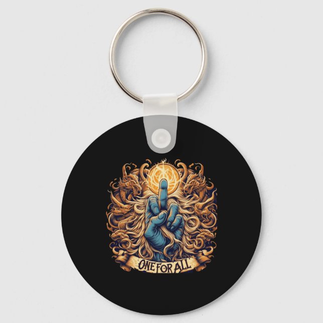 One For All A Tapestry Of Unity  Keychain (Front)