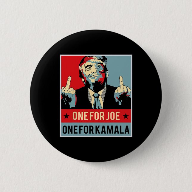One For Joe One For Kamala  2 Inch Round Button (Front)