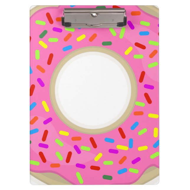 One Frosted Doughnut Clipboard (Front)