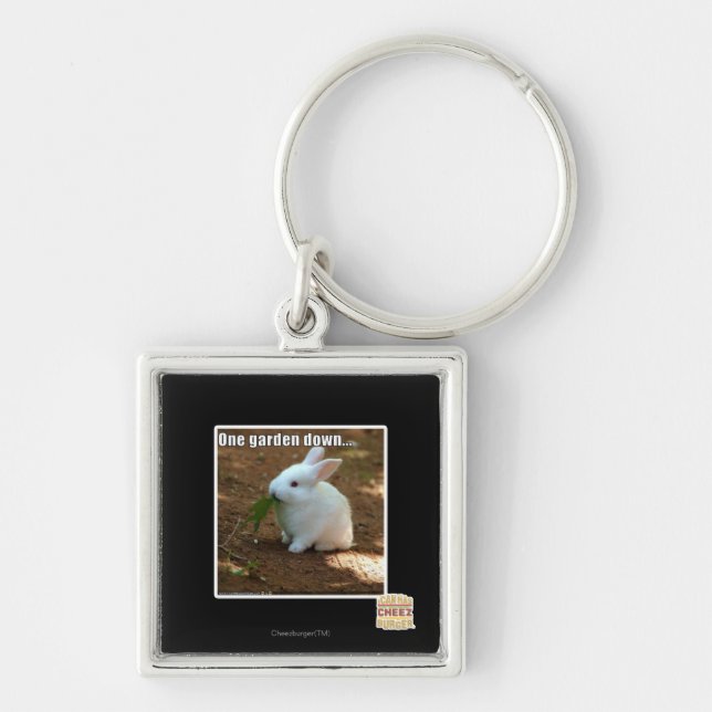 One Garden Down� Keychain (Front)