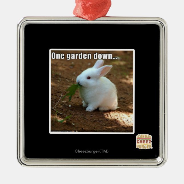 One Garden Down� Metal Ornament (Front)