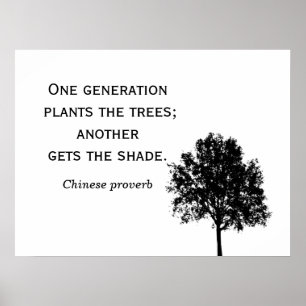 One Generation Plants the Tree **** Poster