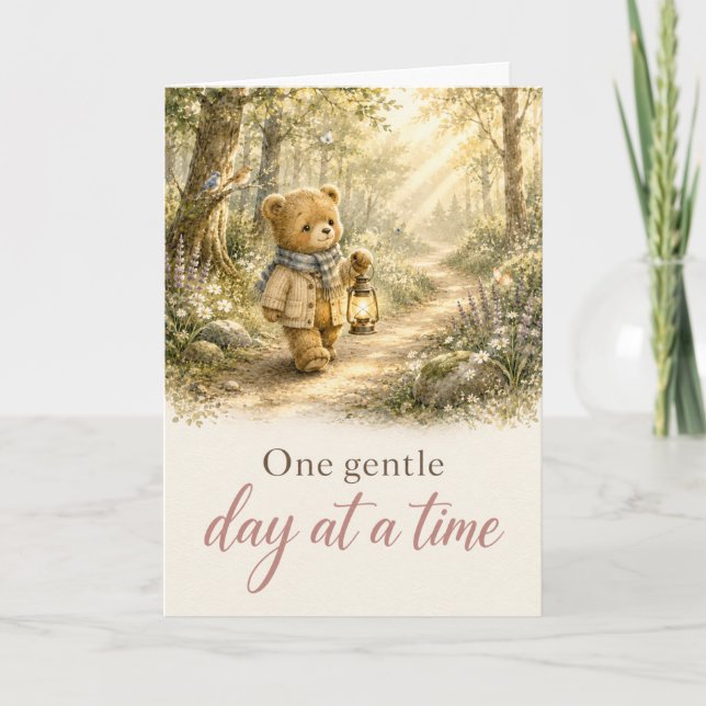 One Gentle Day at a Time Get Well Card (Front)