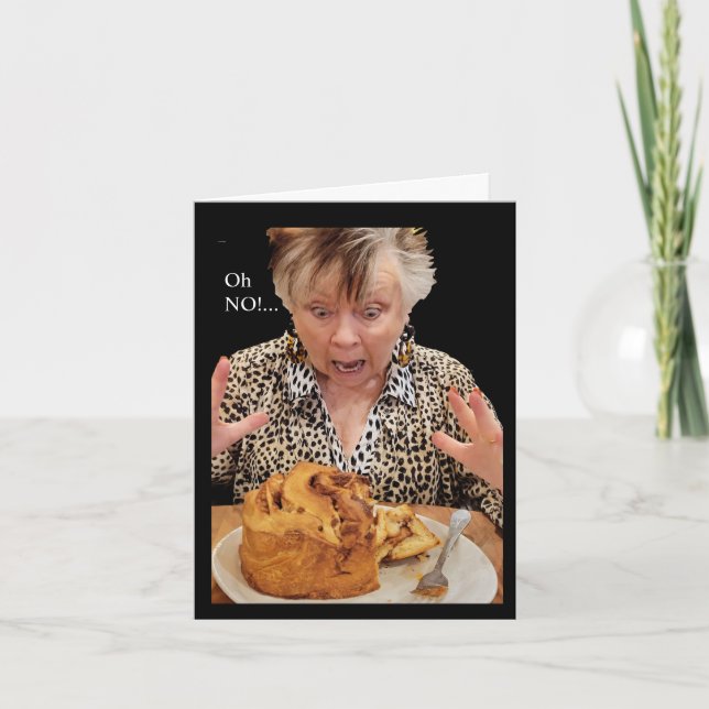 One GIANT Cinnamon Roll Card (Front)