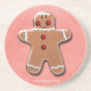 One Gingerbread Cookie Coaster