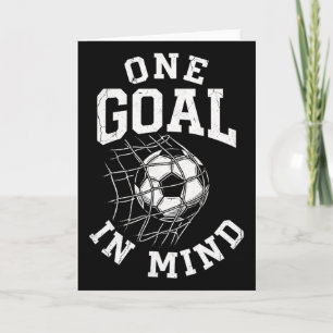 One Goal In Mind Distressed Soccer Net Ball Card