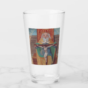 One God Holy Trinity in Glory Glass
